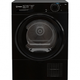Indesit I2D81BUK 8Kg Condenser Tumble Dryer - Black - B Rated - 0