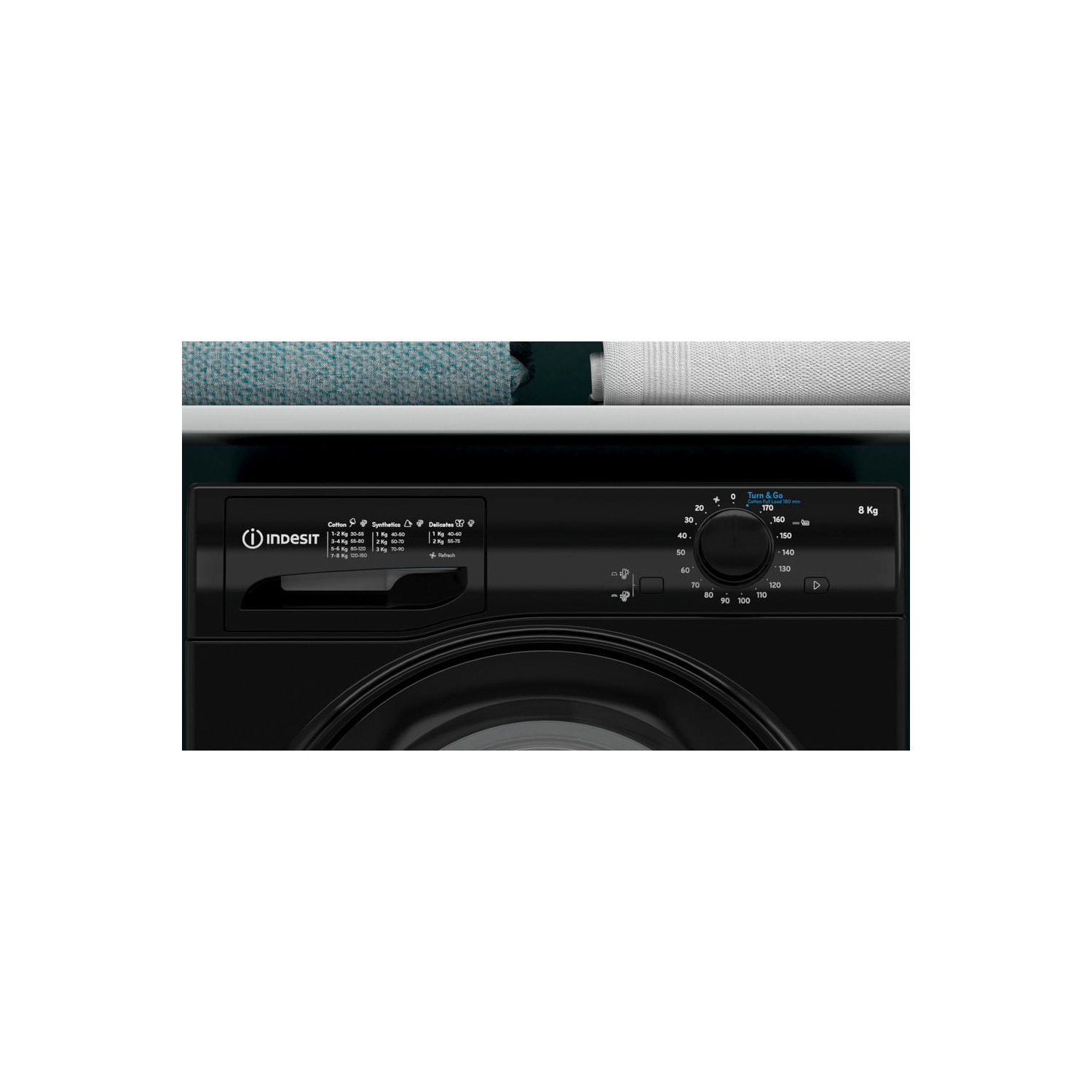 Indesit I2D81BUK 8Kg Condenser Tumble Dryer - Black - B Rated - 3