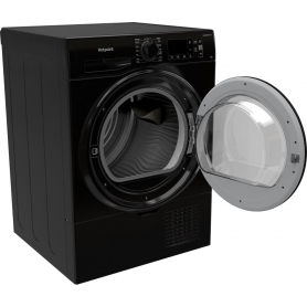 Hotpoint H3D81BUK 8Kg Condenser Tumble Dryer - Black - B Rated - 1