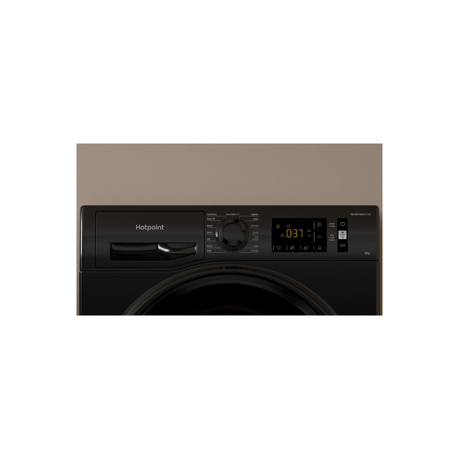 Hotpoint H3D81BUK 8Kg Condenser Tumble Dryer - Black - B Rated - 3