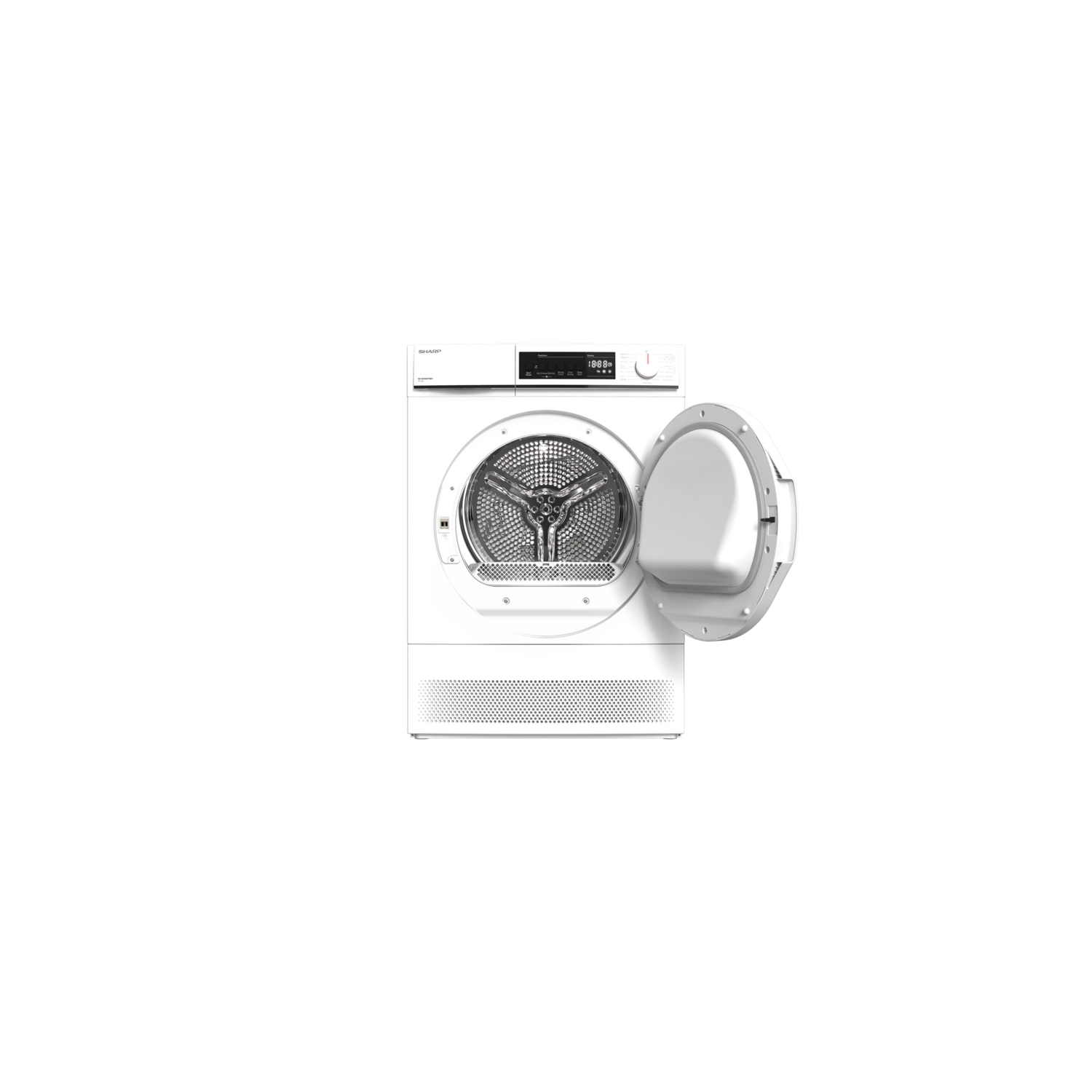 SHARP KD-NCB8S7PW9 8 kg Condenser Tumble Dryer - White - 1