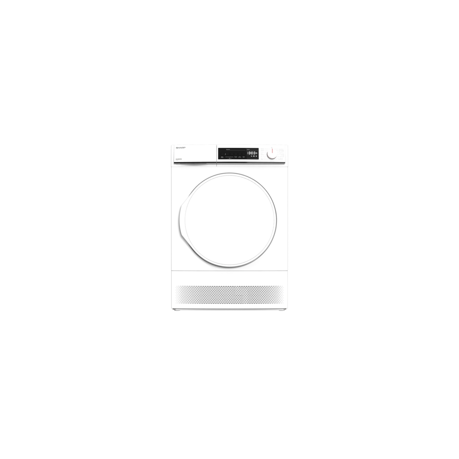 SHARP KD-NCB8S7PW9 8 kg Condenser Tumble Dryer - White - 0