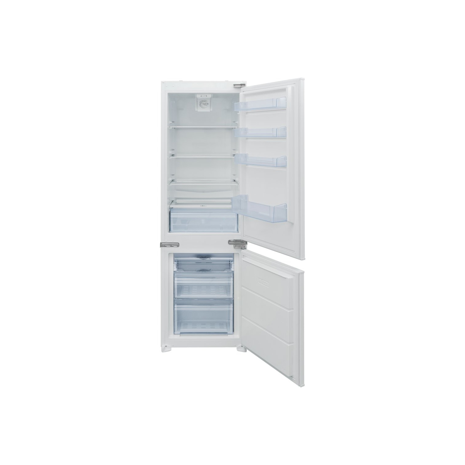 sliding hinge integrated fridge