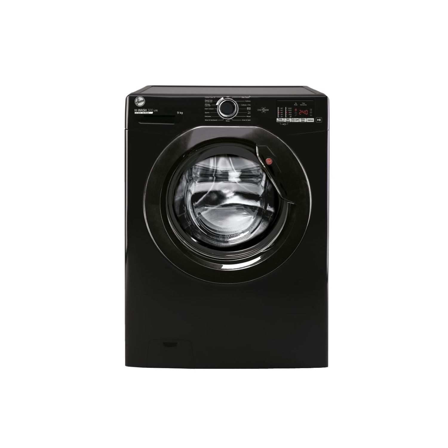 HOOVER H3W592DBBE 9kg 1500 Spin  One Touch Washing Machine - Black - 0