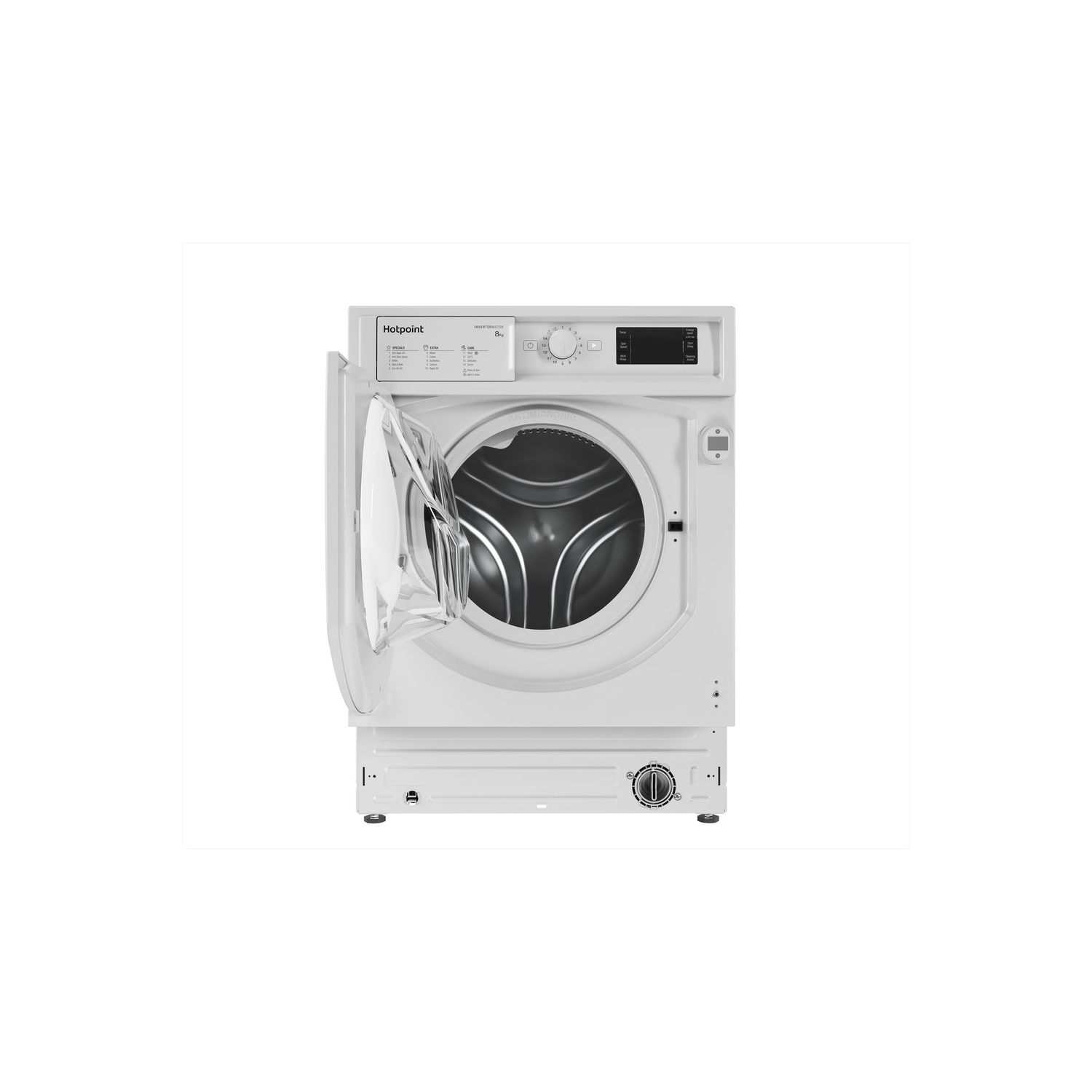 hotpoint biwmhg81484 integrated 8 kg 1400 spin washing machine