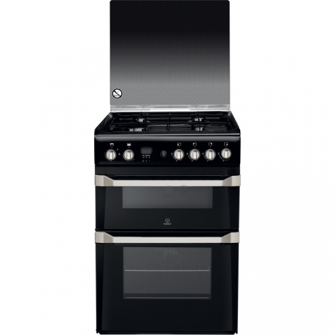 indesit gas hob black