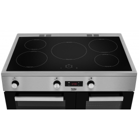 Beko KDVI90X 90cm Electric Range Cooker with Induction Hob - Stainless Steel - A/A Rated - 2