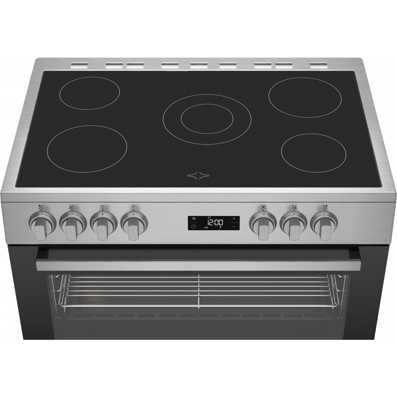 Beko GF17300GXNS 90cm Electric Range Cooker with Ceramic Hob - Stainless Steel - A Rated - 1