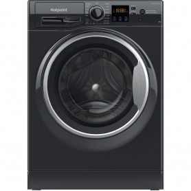 Hotpoint NSWM843CBSUKN 8Kg Washing Machine with 1400 rpm - Black - A+++ Rated
